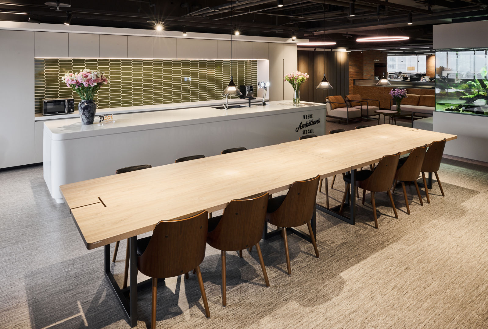 流動辦公桌環境照